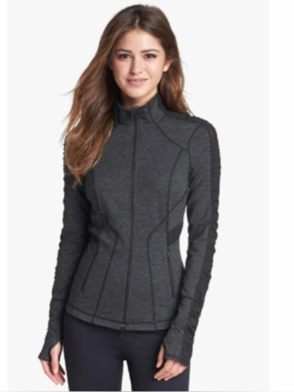 Zella Prism Too Mesh Panel Full-Zip Jacket Size Small